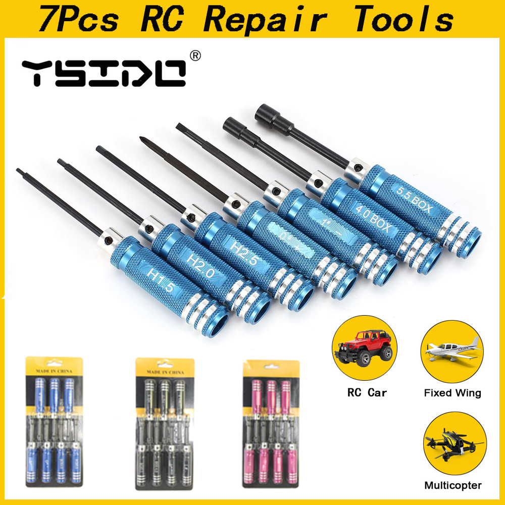 Ysido 7 peças 1.5 2.0 2.5mm fe - Rc Helicopter Tool Kit avaliação e preço